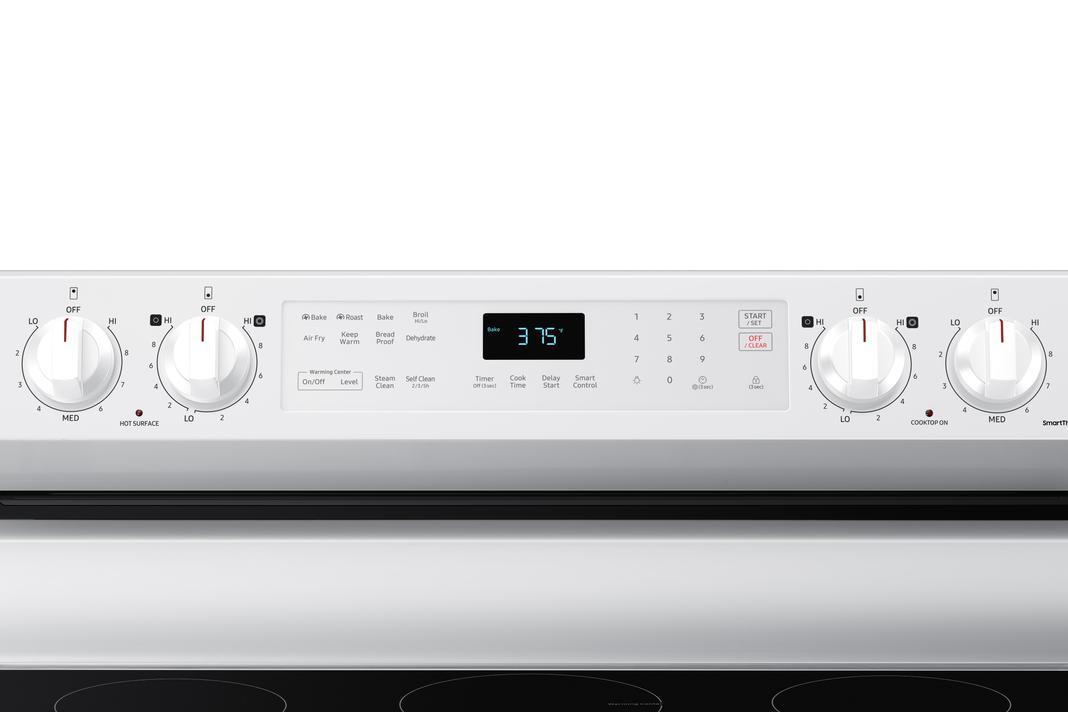 Samsung - 6.3 cu. ft Electric Range in White - NE63A6511SW