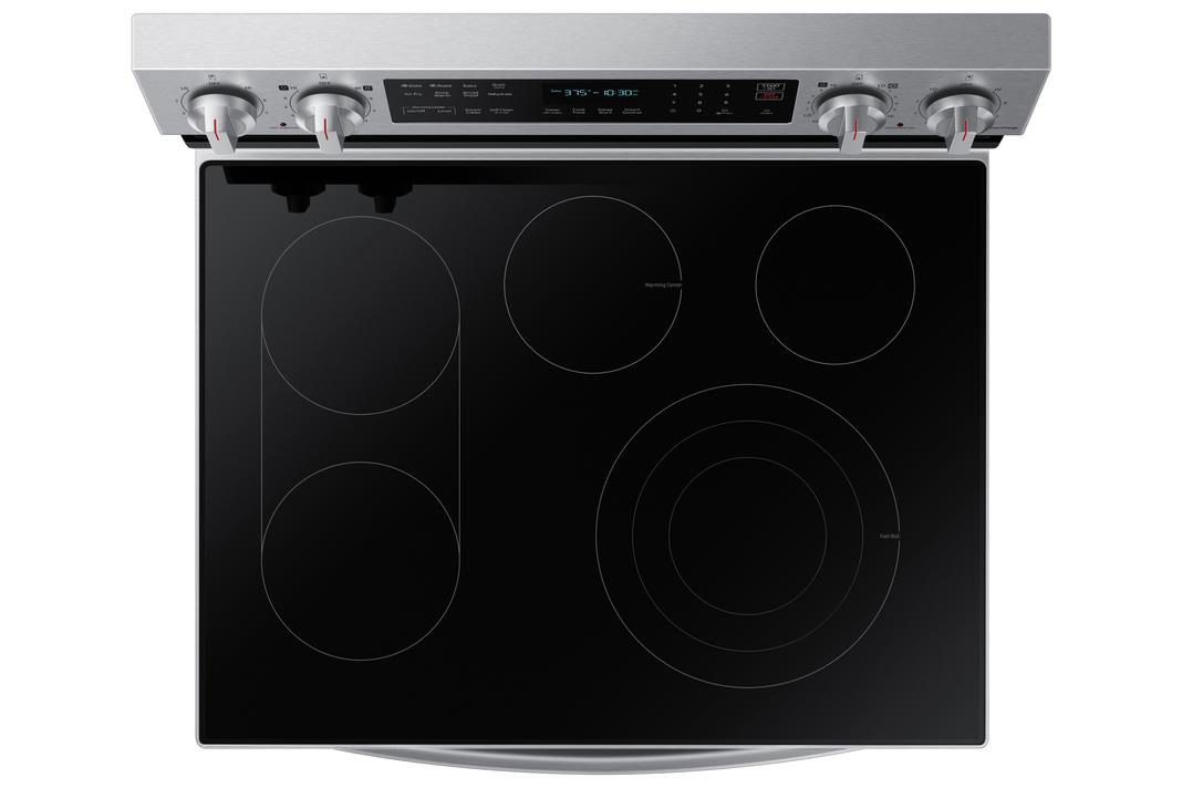 Samsung - 6.3 cu. ft Electric Range in Stainless - NE63A6711SS