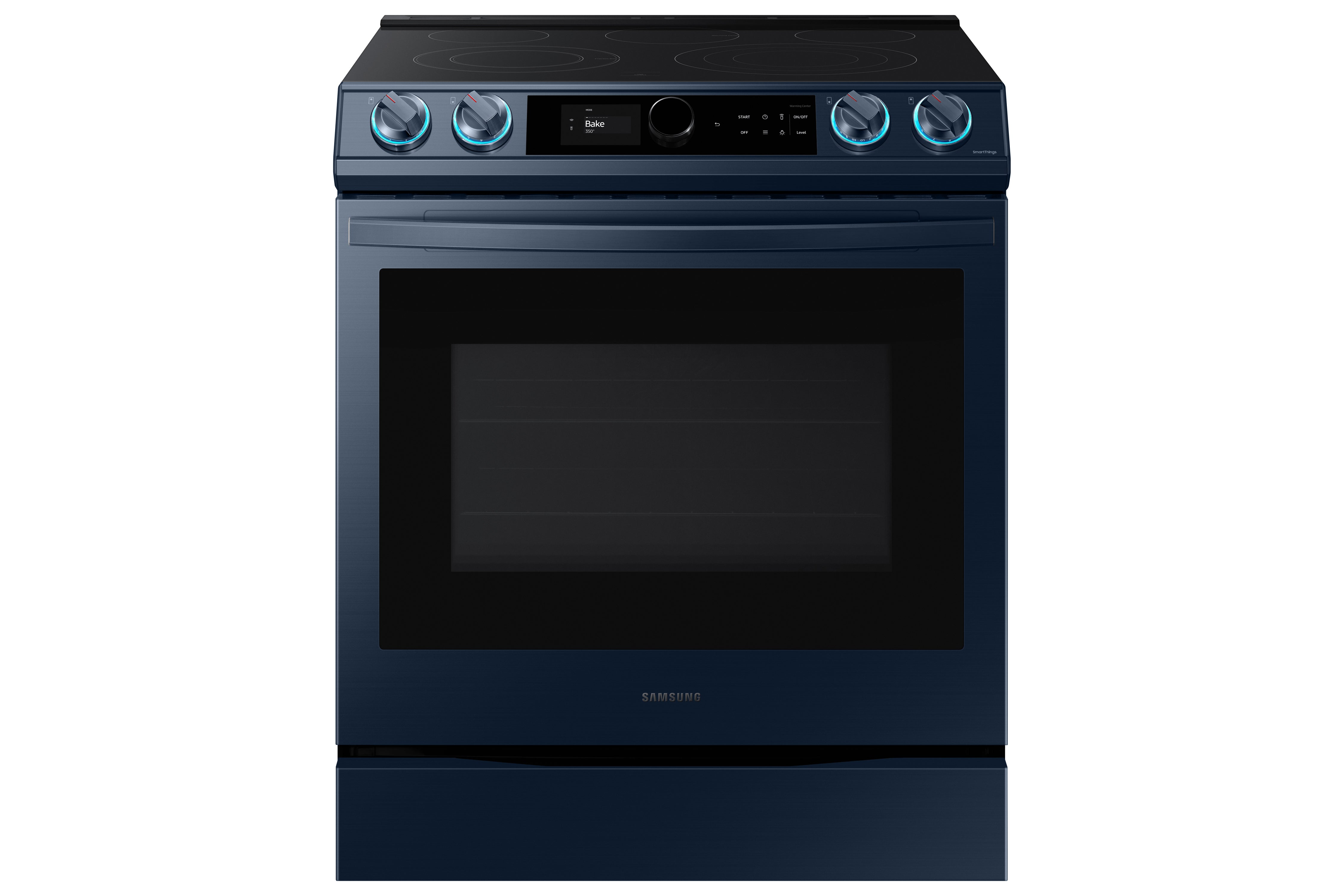 Samsung - Bespoke 6.3 cu. ft Electric Range in Blue - NE63A8711QN
