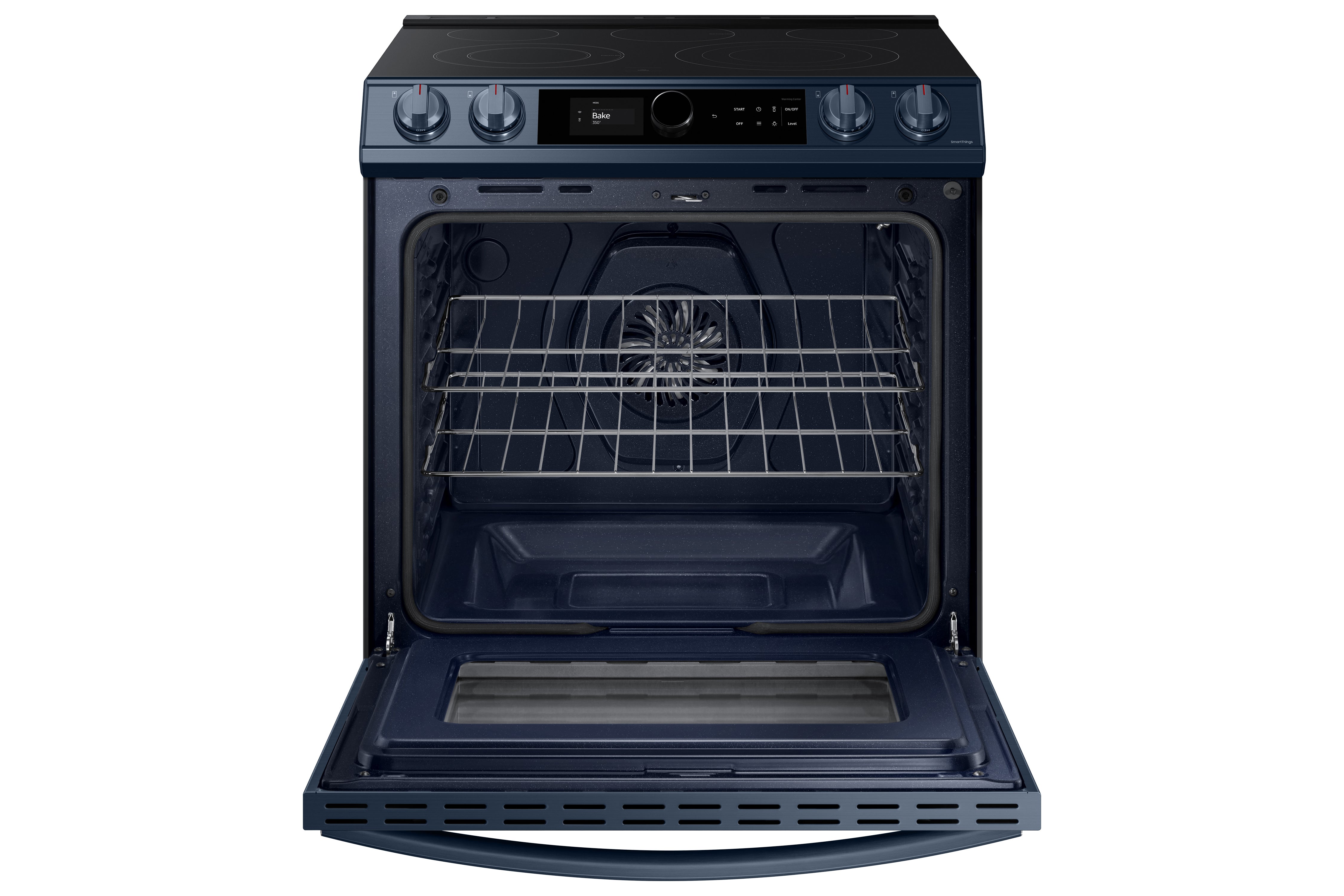 Samsung - Bespoke 6.3 cu. ft Electric Range in Blue - NE63A8711QN