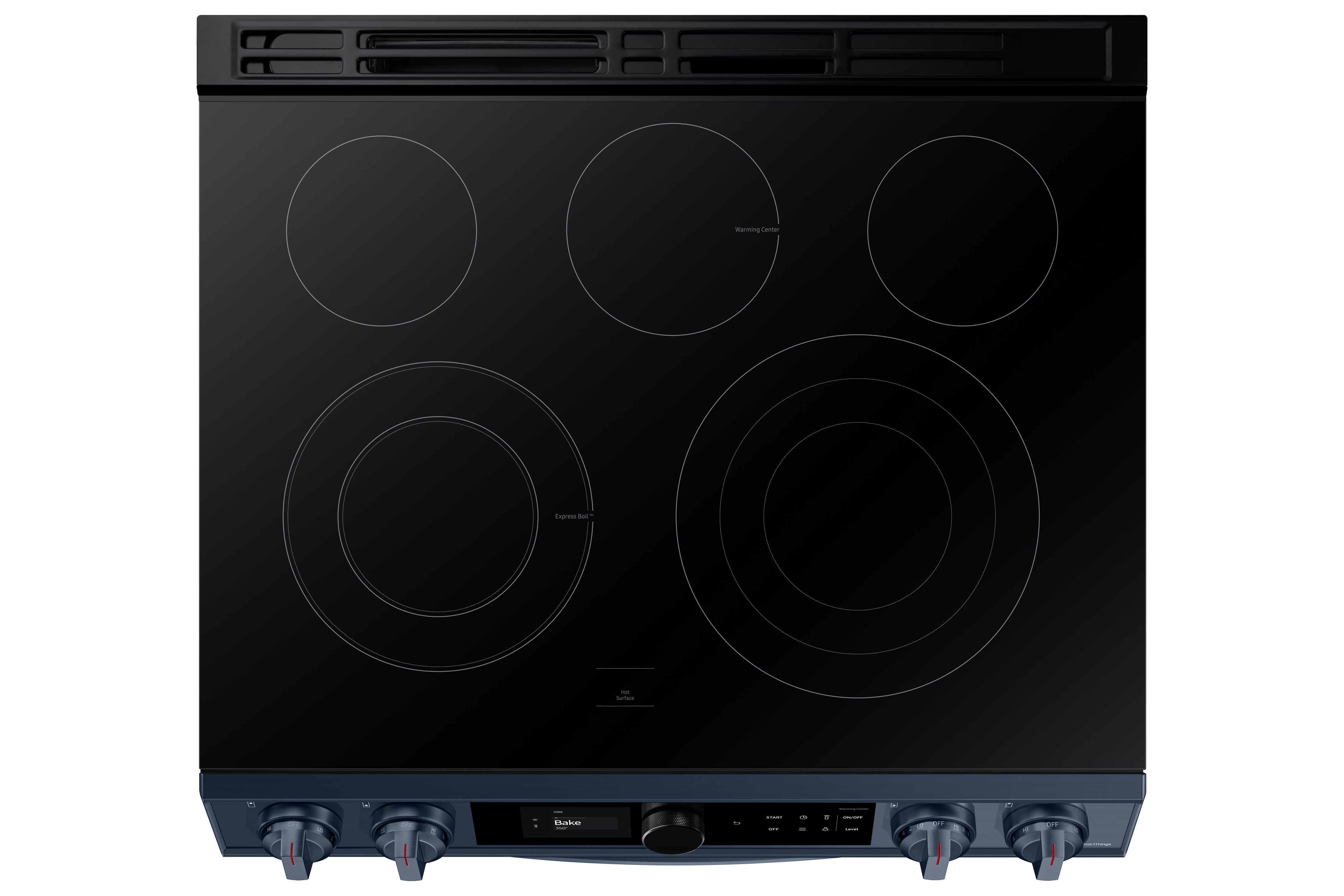 Samsung - Bespoke 6.3 cu. ft Electric Range in Blue - NE63A8711QN