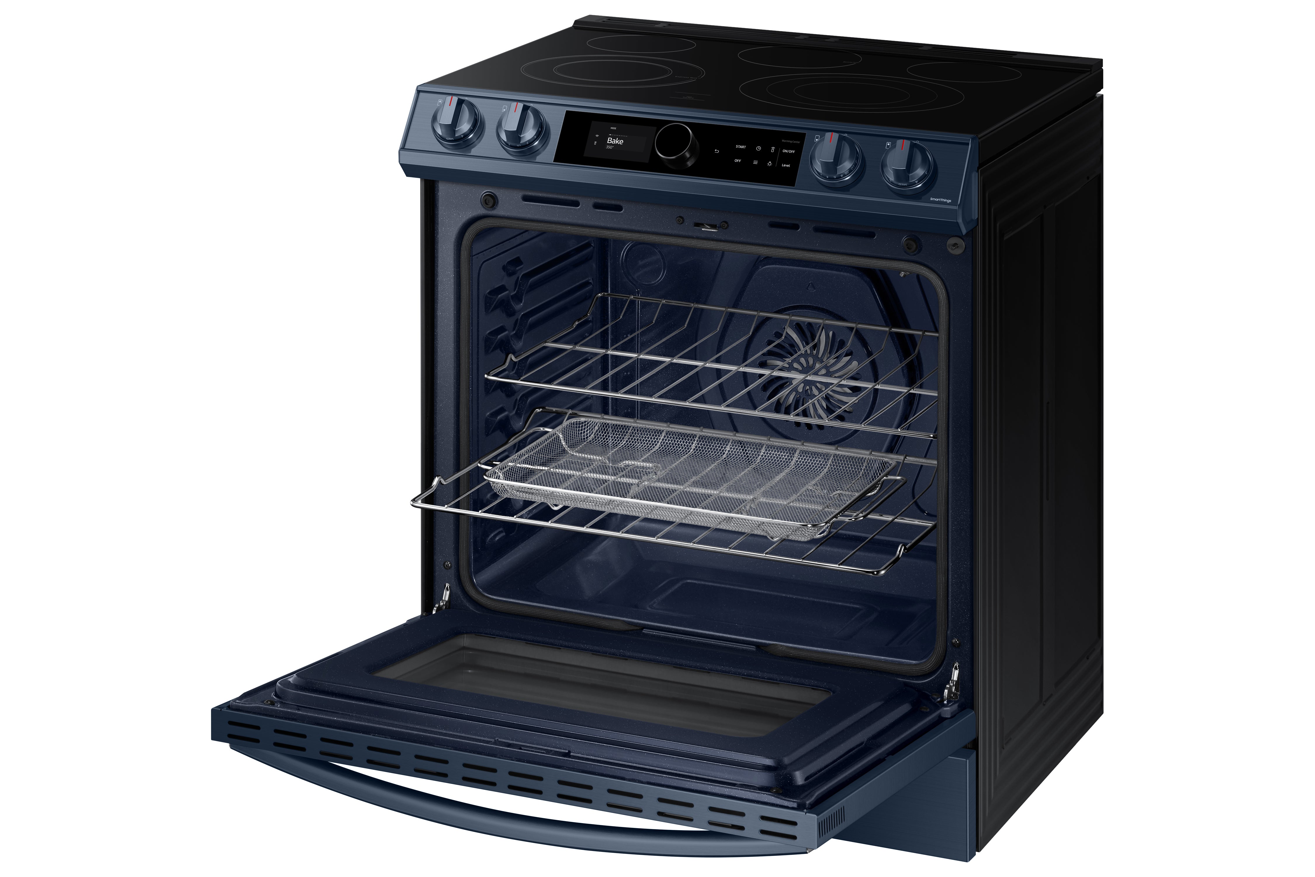 Samsung - Bespoke 6.3 cu. ft Electric Range in Blue - NE63A8711QN