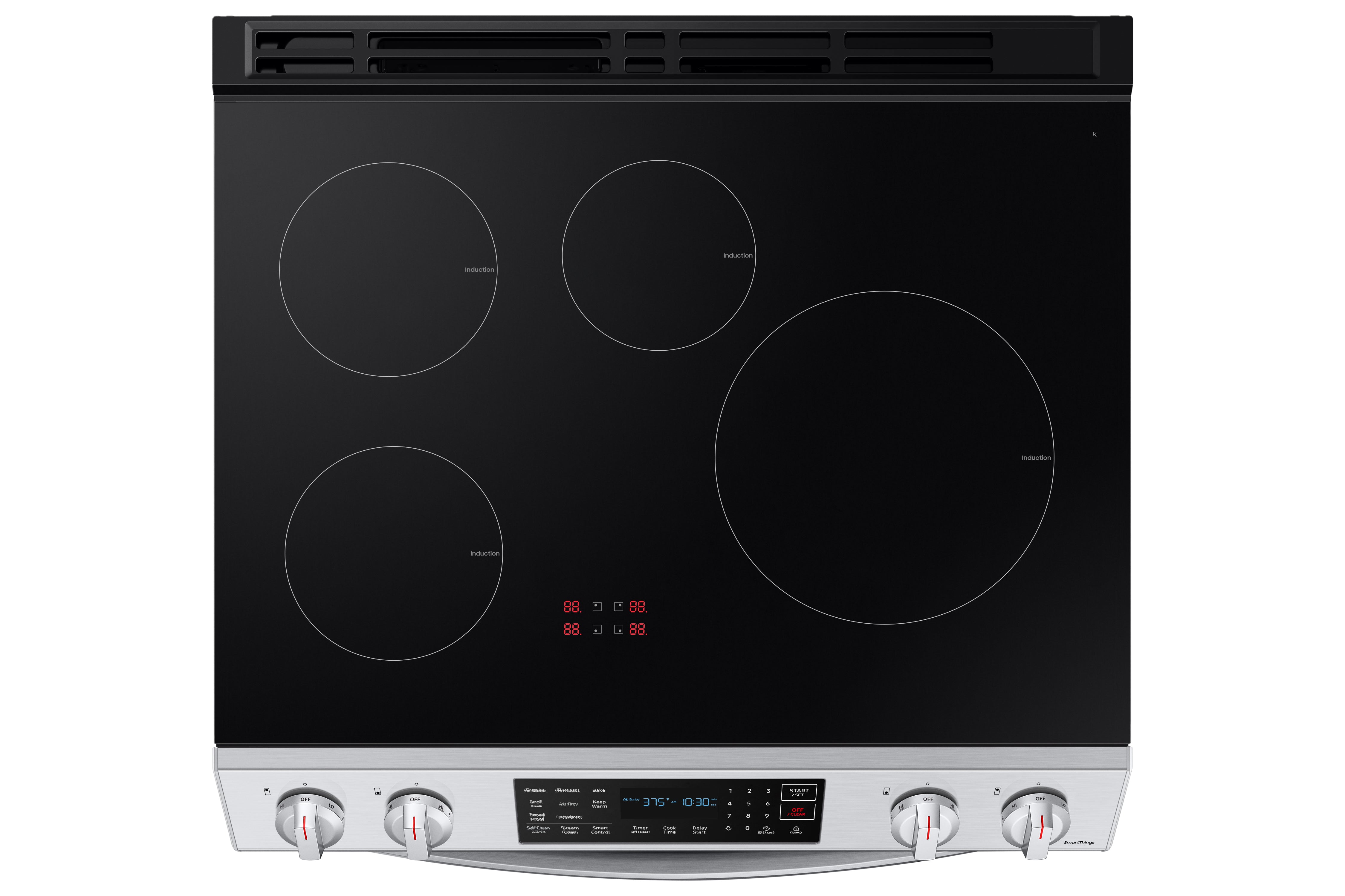 Samsung - 6.3 cu. ft Induction Range in Stainless - NE63B8411SS