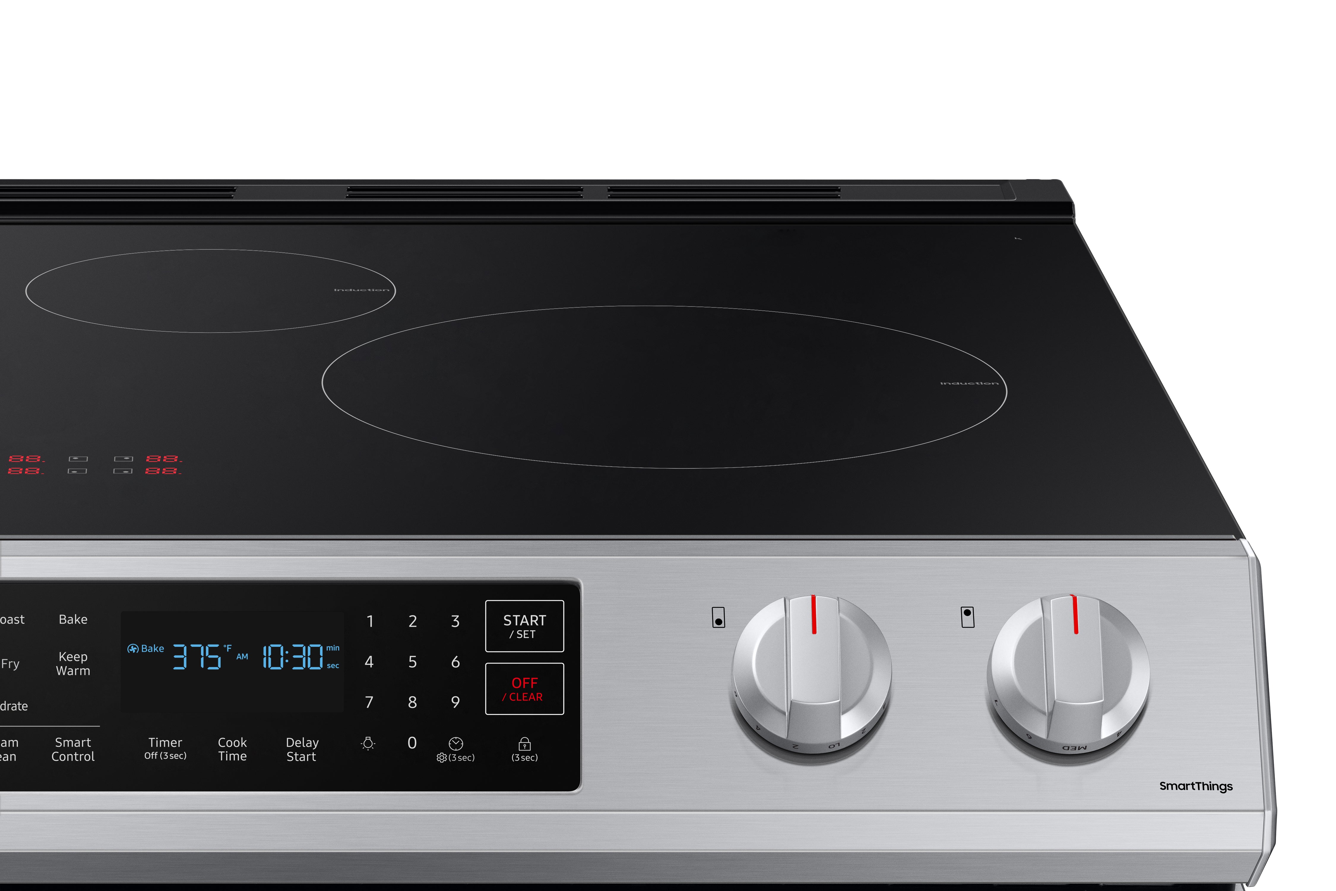 Samsung - 6.3 cu. ft Induction Range in Stainless - NE63B8411SS