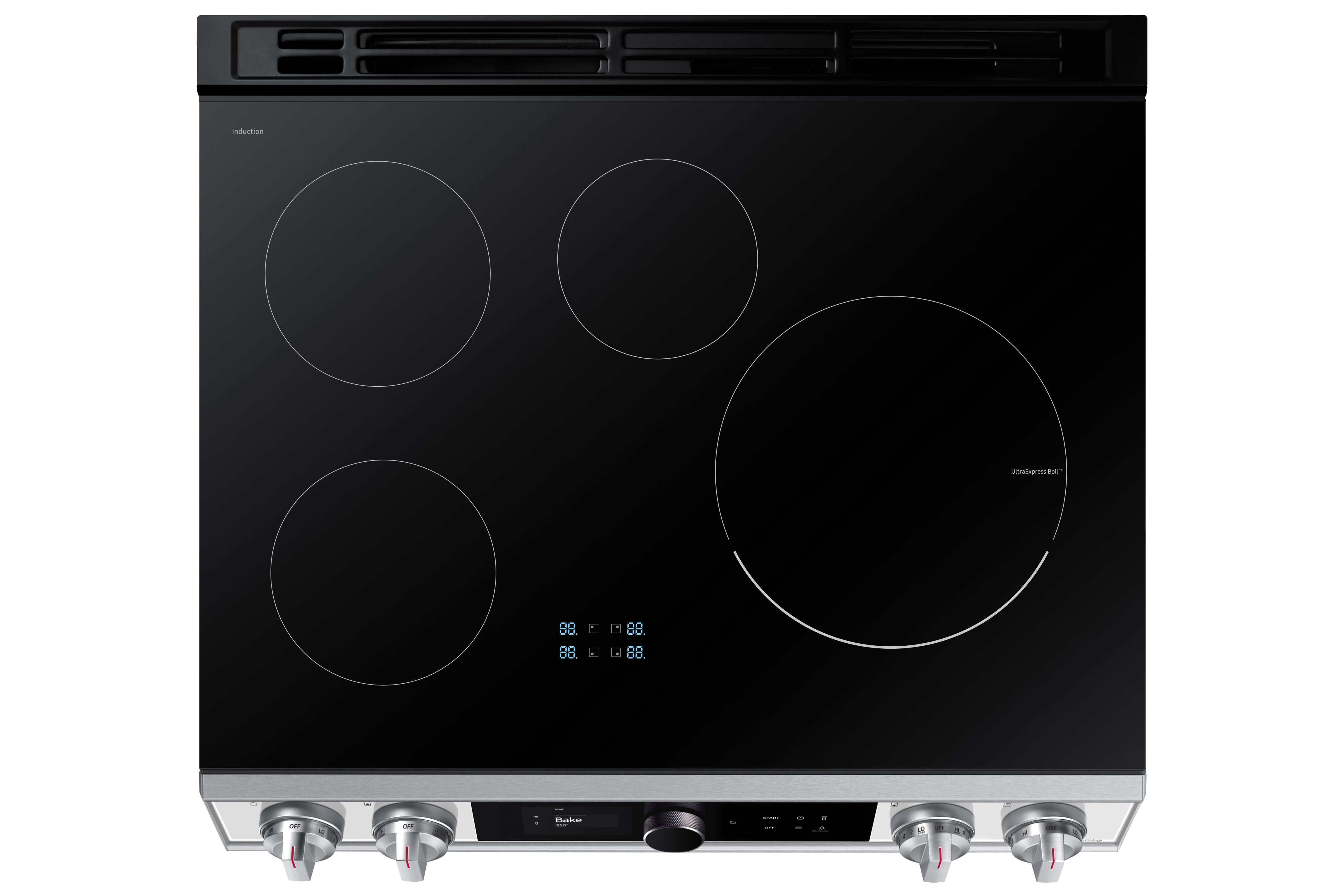 Samsung - Bespoke 6.3 cu. ft Induction Range in White - NE63BB891112AC