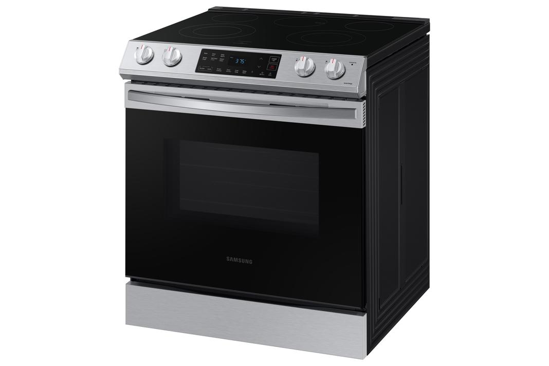 Samsung - 6.3 cu. ft Electric Range in Stainless - NE63T8111SS