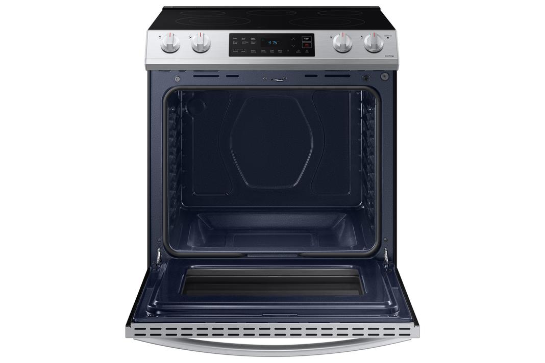Samsung - 6.3 cu. ft Electric Range in Stainless - NE63T8111SS