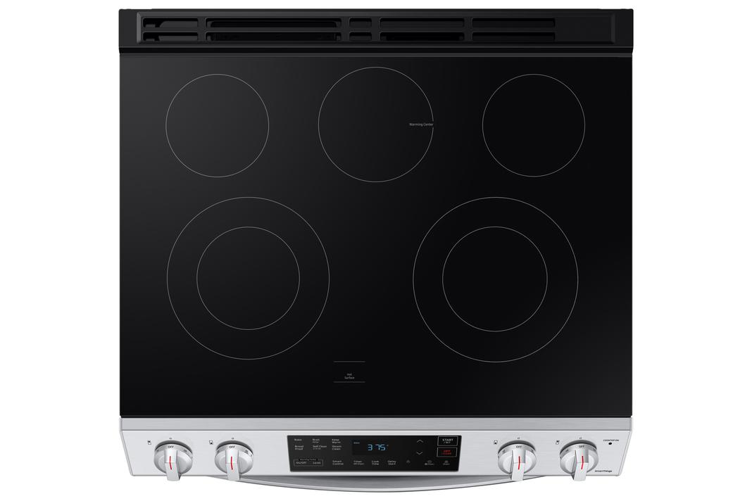Samsung - 6.3 cu. ft Electric Range in Stainless - NE63T8111SS