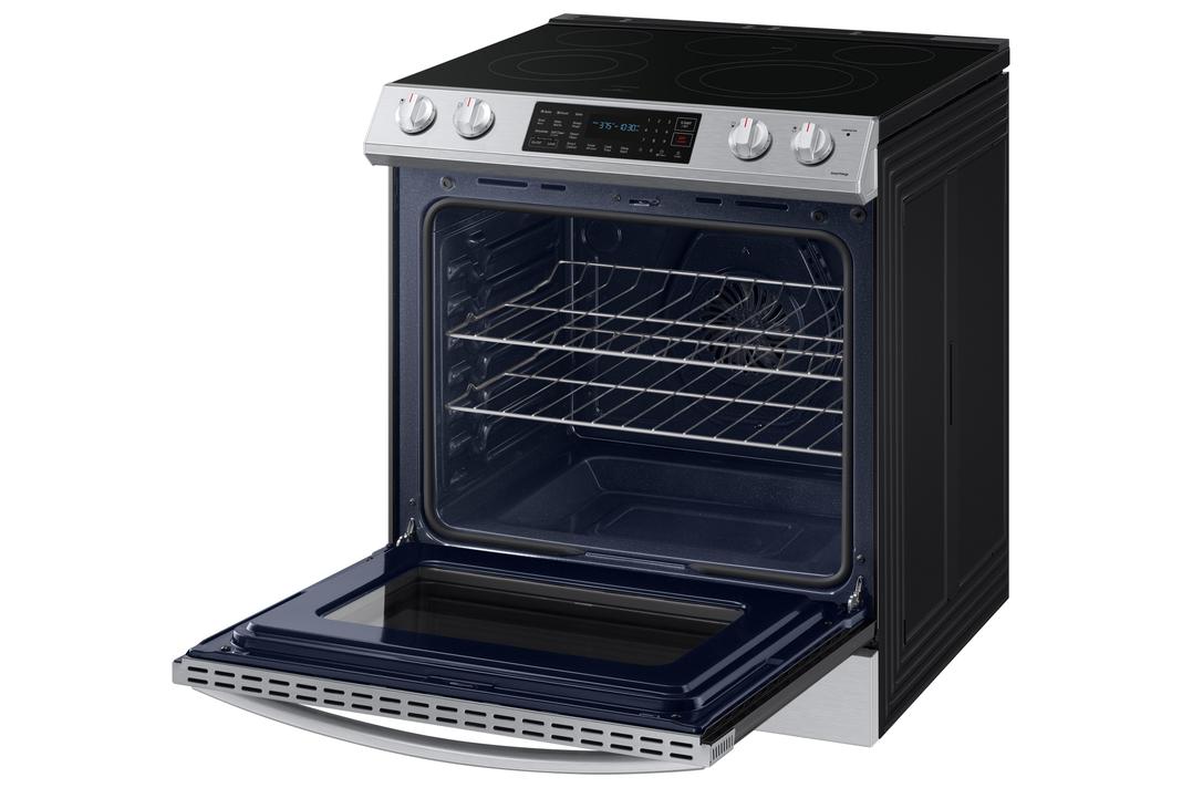 Samsung - 6.3 cu. ft Electric Range in Stainless - NE63T8311SS