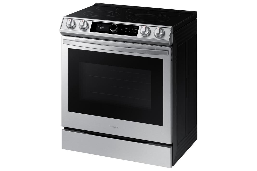 Samsung - Bespoke 6.3 cu. ft Electric Range in Stainless - NE63T8711SS