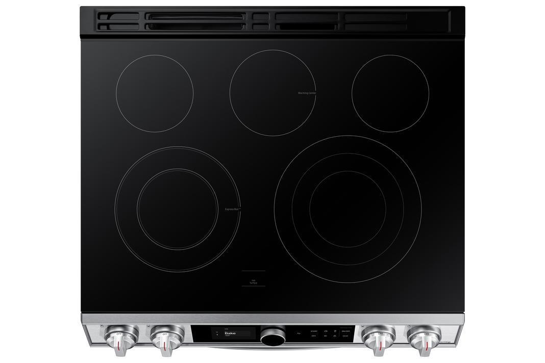 Samsung - Bespoke 6.3 cu. ft Electric Range in Stainless - NE63T8711SS