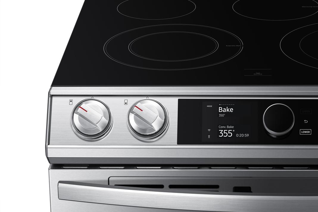 Samsung - 6.3 cu. ft Electric Range in Stainless - NE63T8751SS