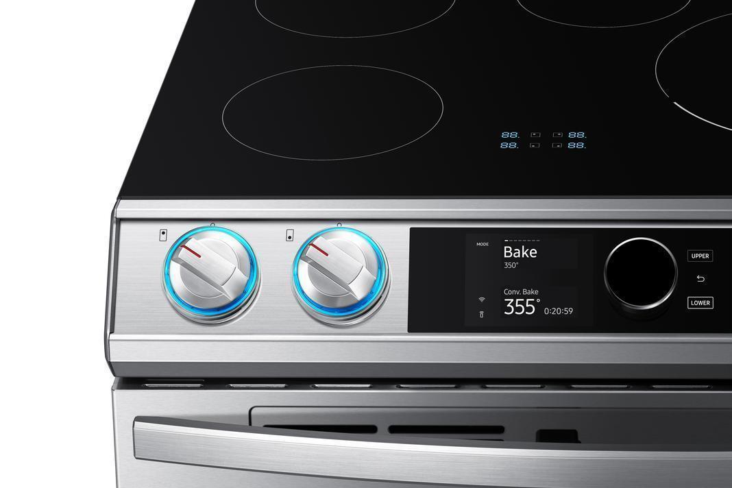 Samsung - 6.3 cu. ft Induction Range in Stainless - NE63T8951SS