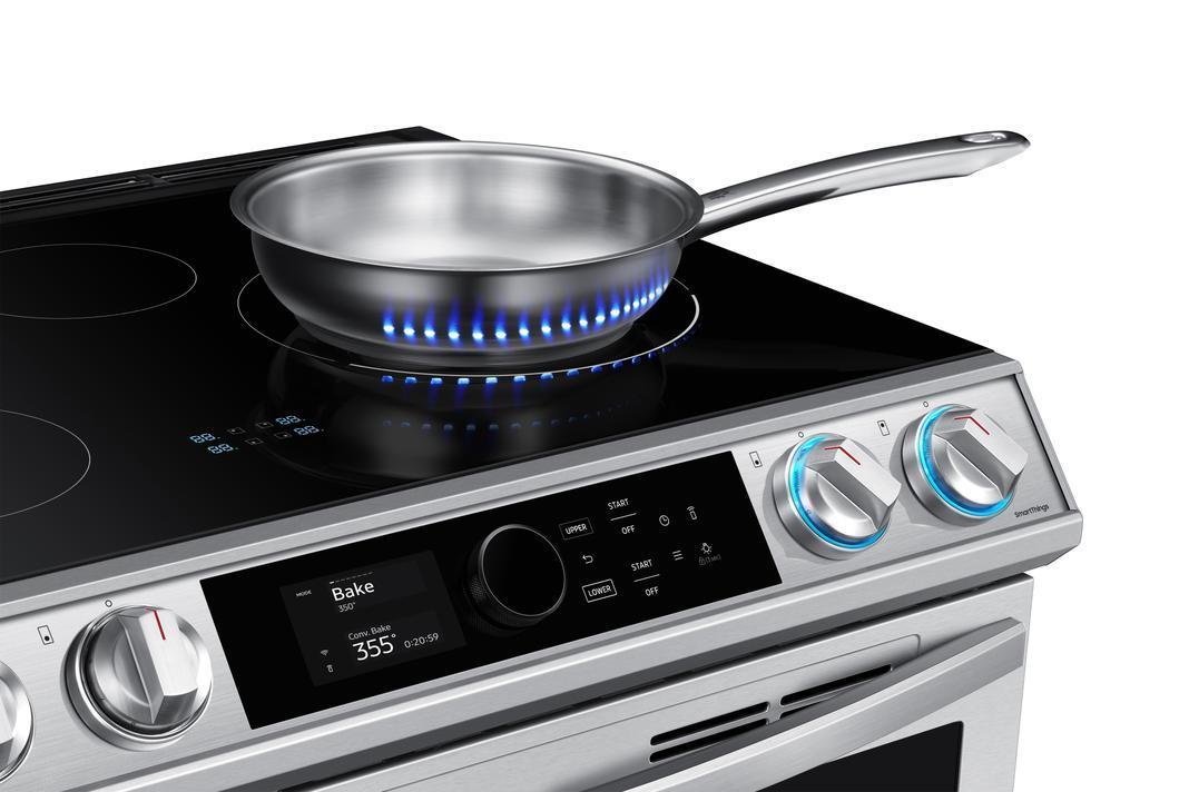 Samsung - 6.3 cu. ft Induction Range in Stainless - NE63T8951SS
