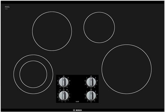 Bosch - 31 inch wide Electric Cooktop in Black - NEM5066UC