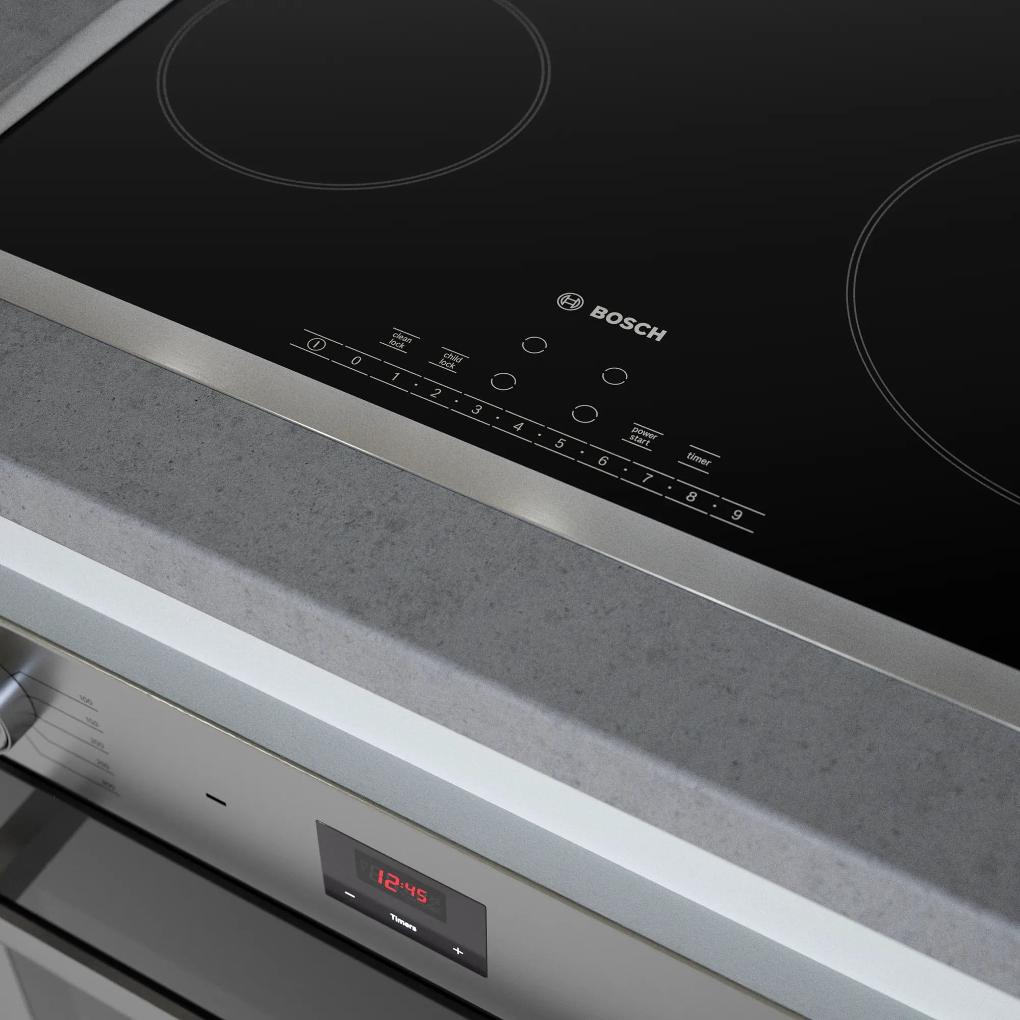 Bosch - 23 Inch Electric Cooktop in Black - NET5469SC