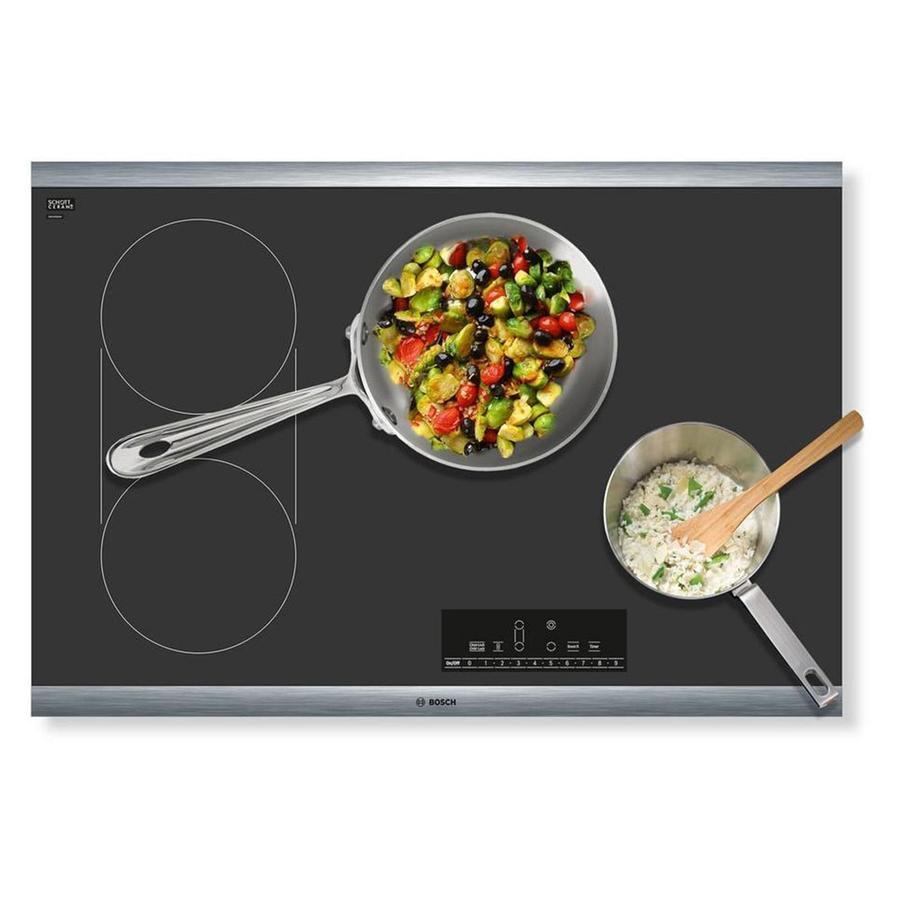 Bosch - 31 inch wide Electric Cooktop in Black - NET8068SUC
