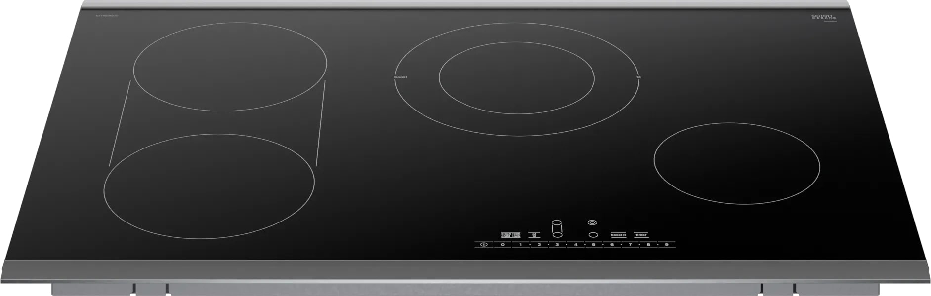 Bosch - 31 inch wide Electric Cooktop in Black - NET8069SUC