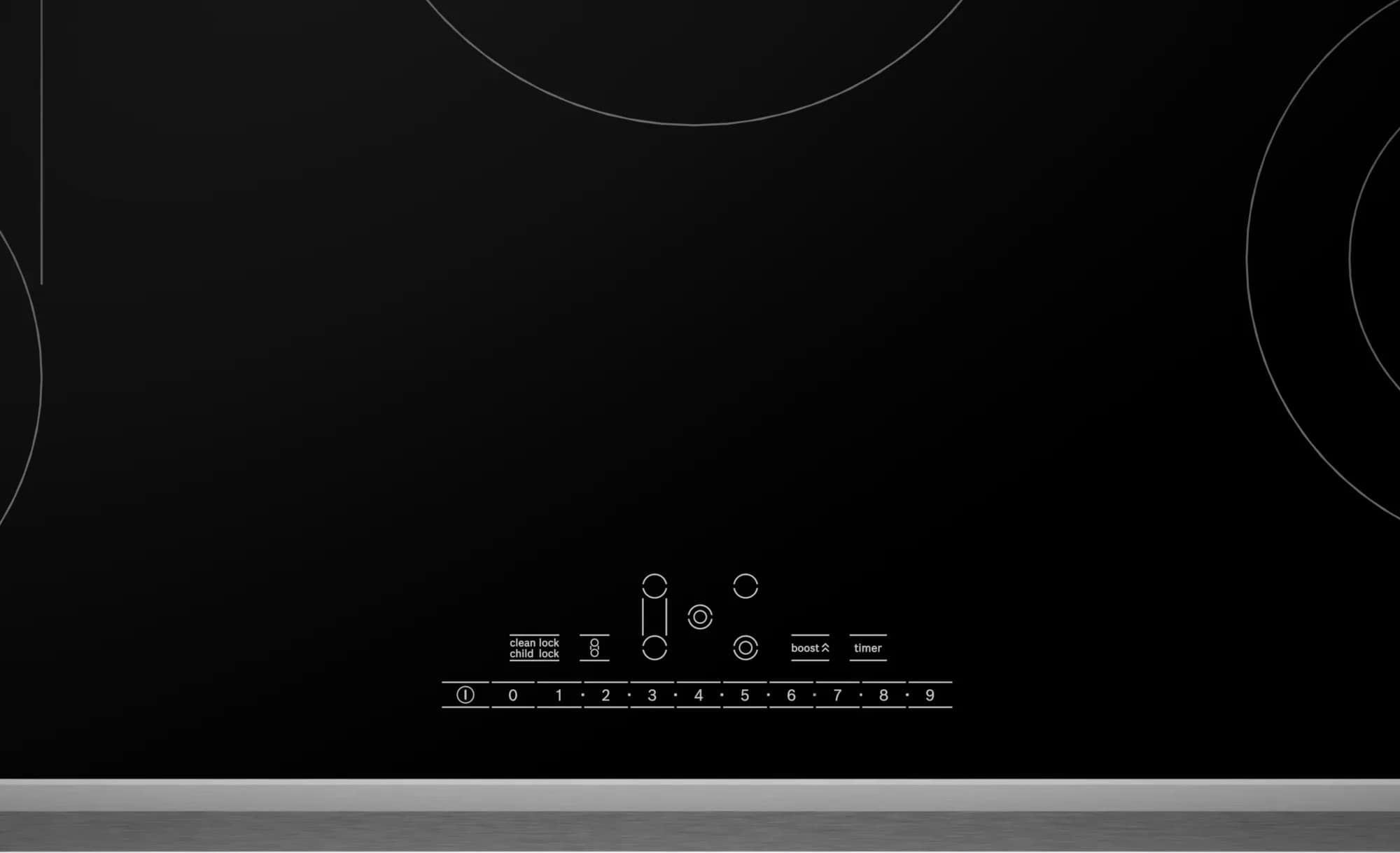 Bosch - 37 inch wide Electric Cooktop in Black - NET8669SUC