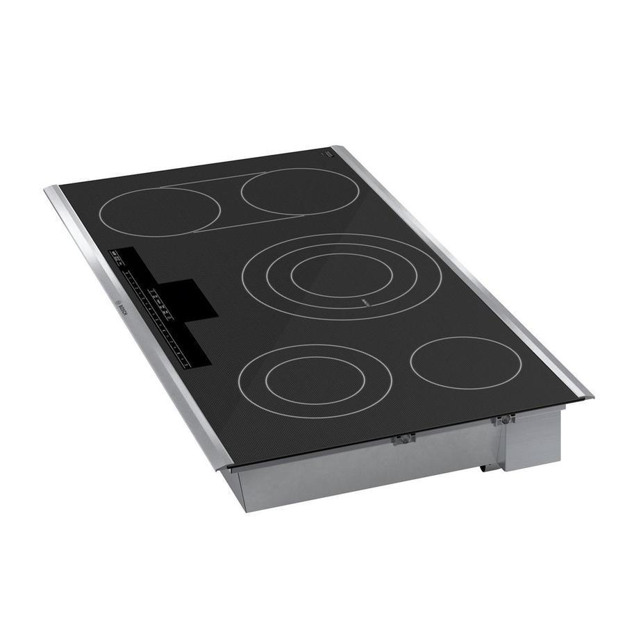 Bosch - 37 inch wide Electric Cooktop in Black - NETP668SUC
