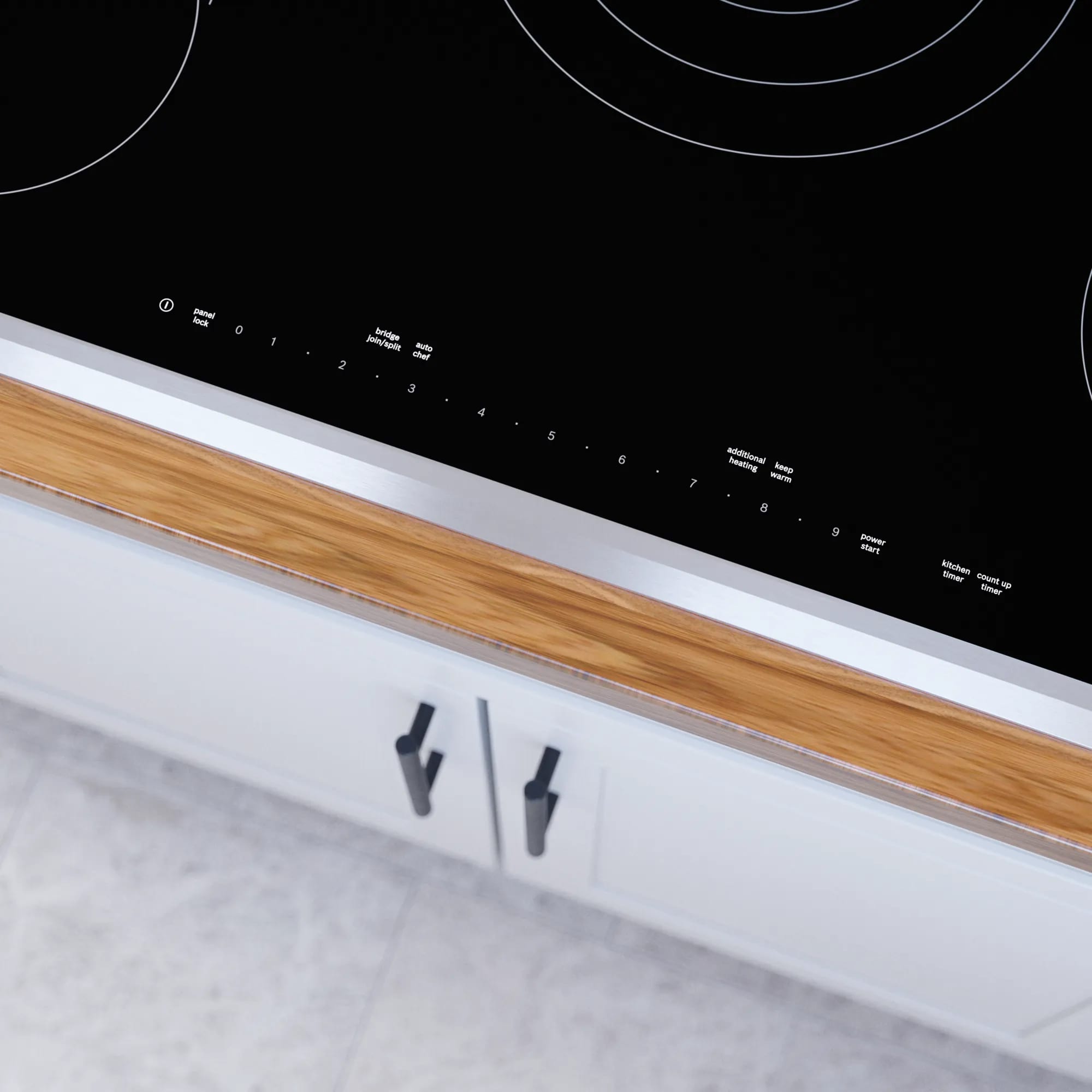 Bosch - 37 inch wide Electric Cooktop in Black - NETP669SUC