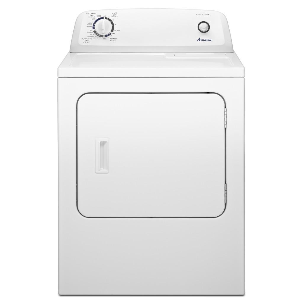 Amana - 6.5 cu. Ft Gas Dryer in White - NGD4655EW