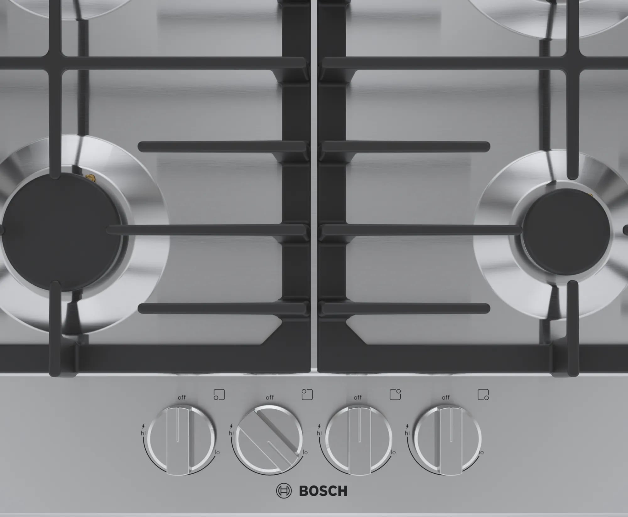 Bosch - 23 inch wide Gas Cooktop in Stainless - NGM5458UC