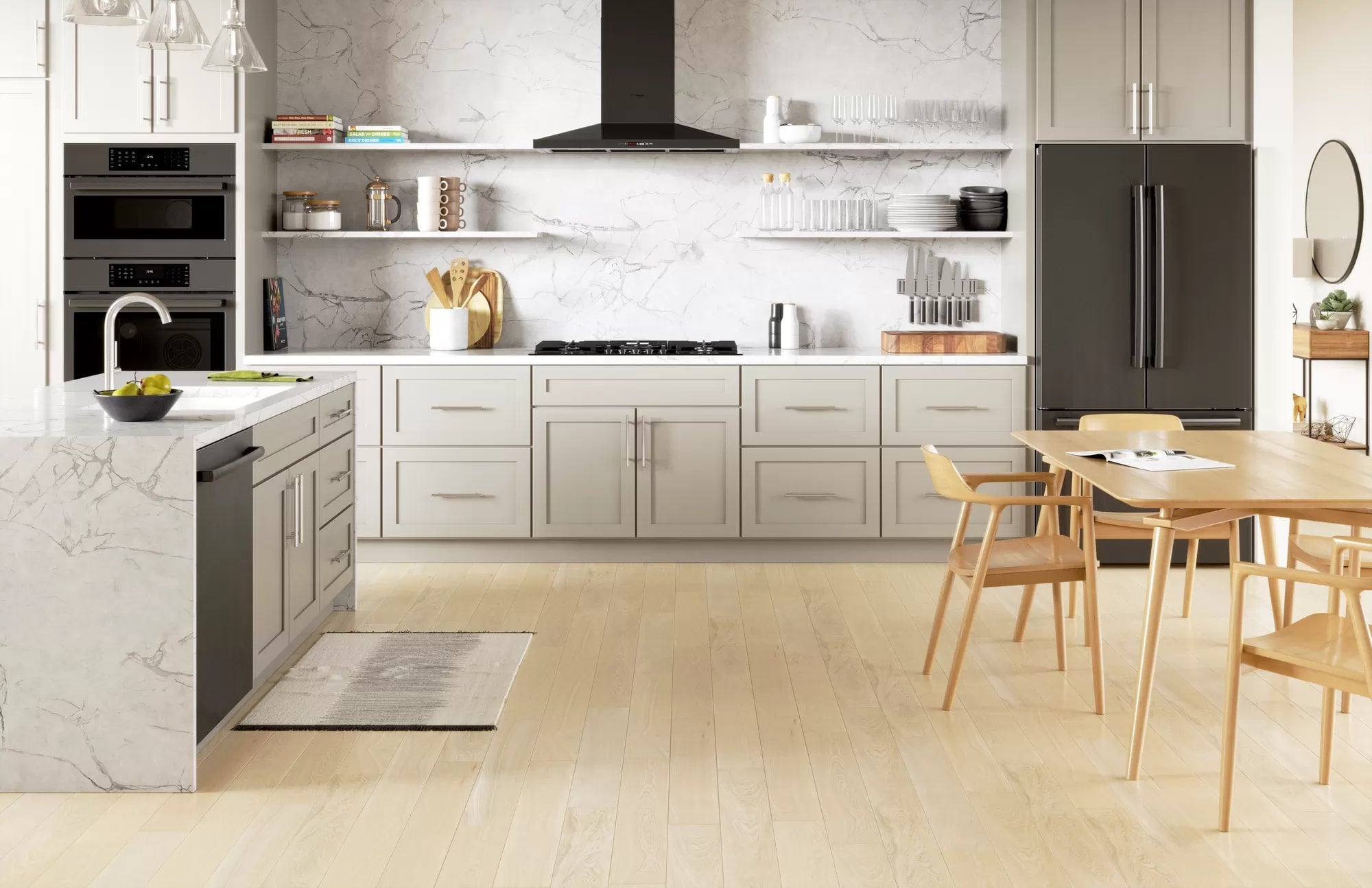 Bosch - 37 inch wide Gas Cooktop in Black - NGM8648UC