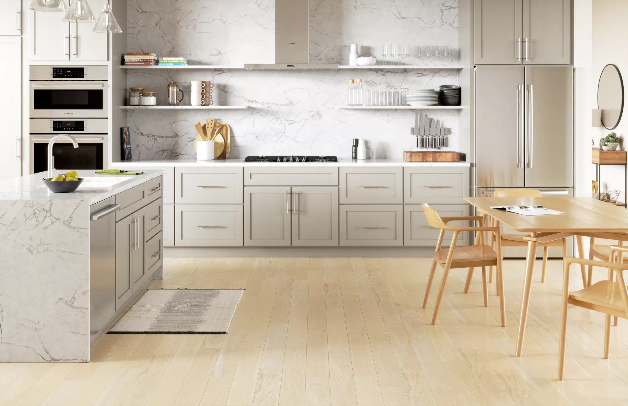 Bosch - 37 inch wide Gas Cooktop in Stainless - NGMP658UC