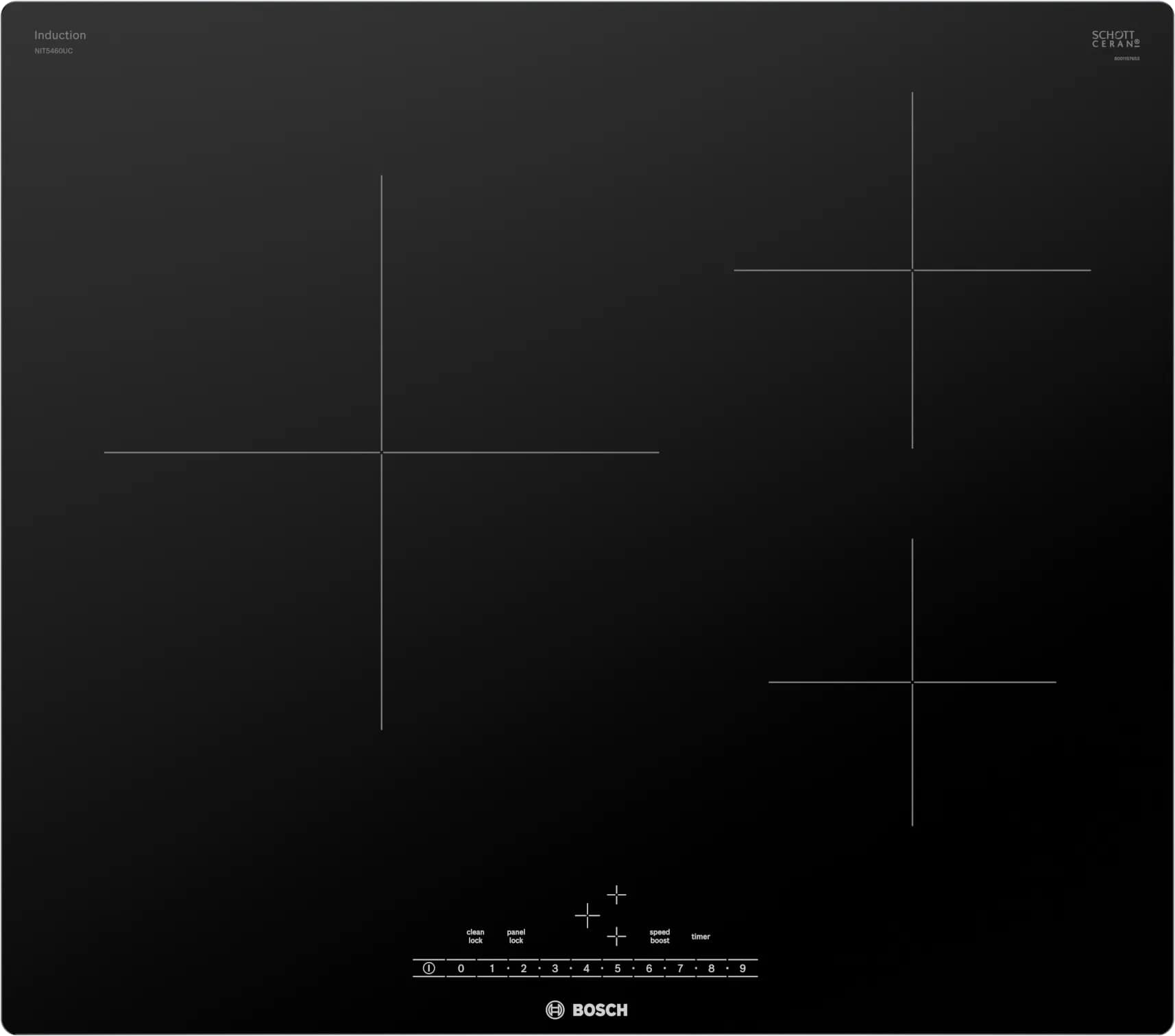 Bosch - 24 inch wide Induction Cooktop in Black - NIT5460UC