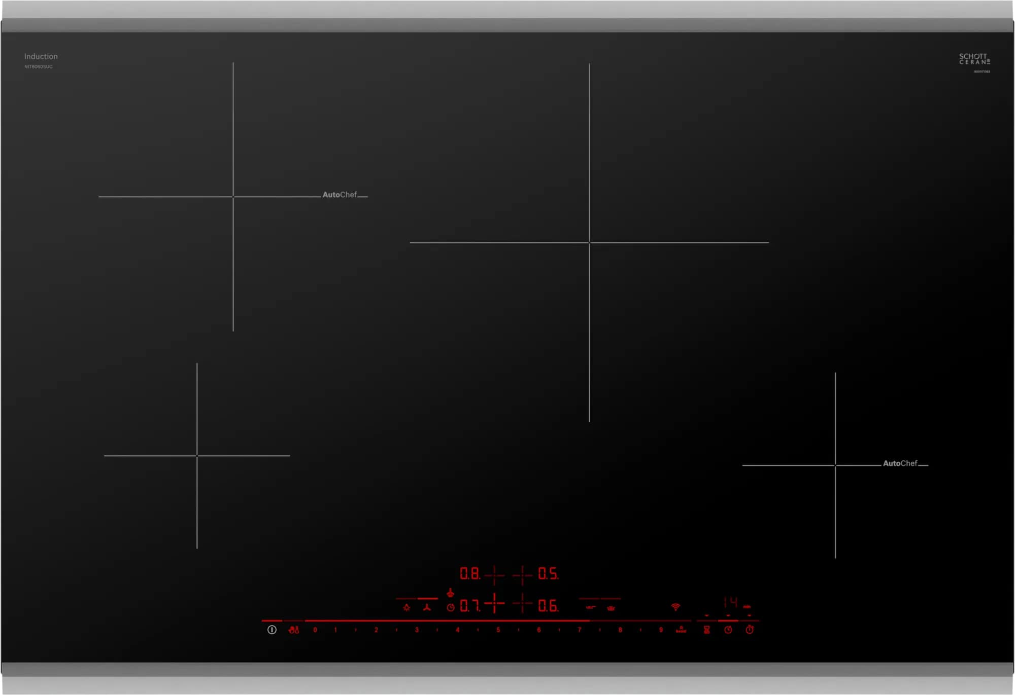 Bosch - 31 inch wide Induction Cooktop in Black - NIT8060SUC