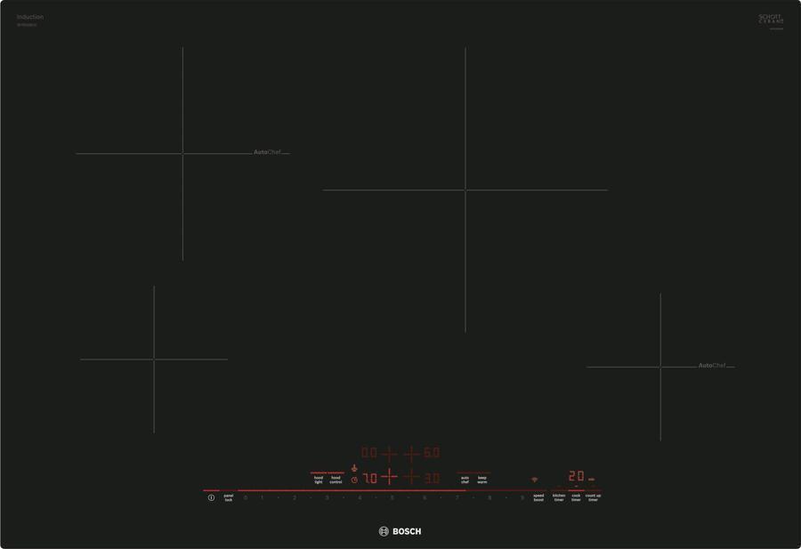 Bosch - 31 inch wide Induction Cooktop in Black - NIT8069UC