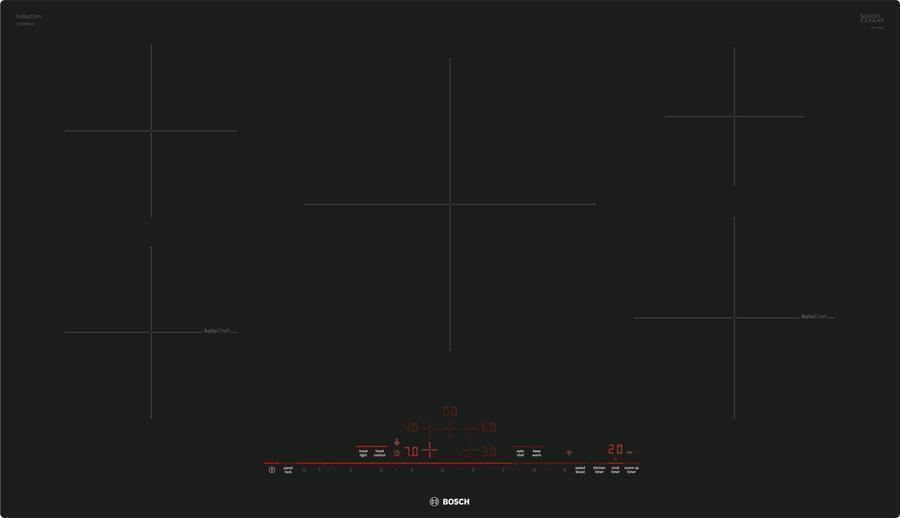 Bosch - 37 inch wide Induction Cooktop in Black - NIT8669UC