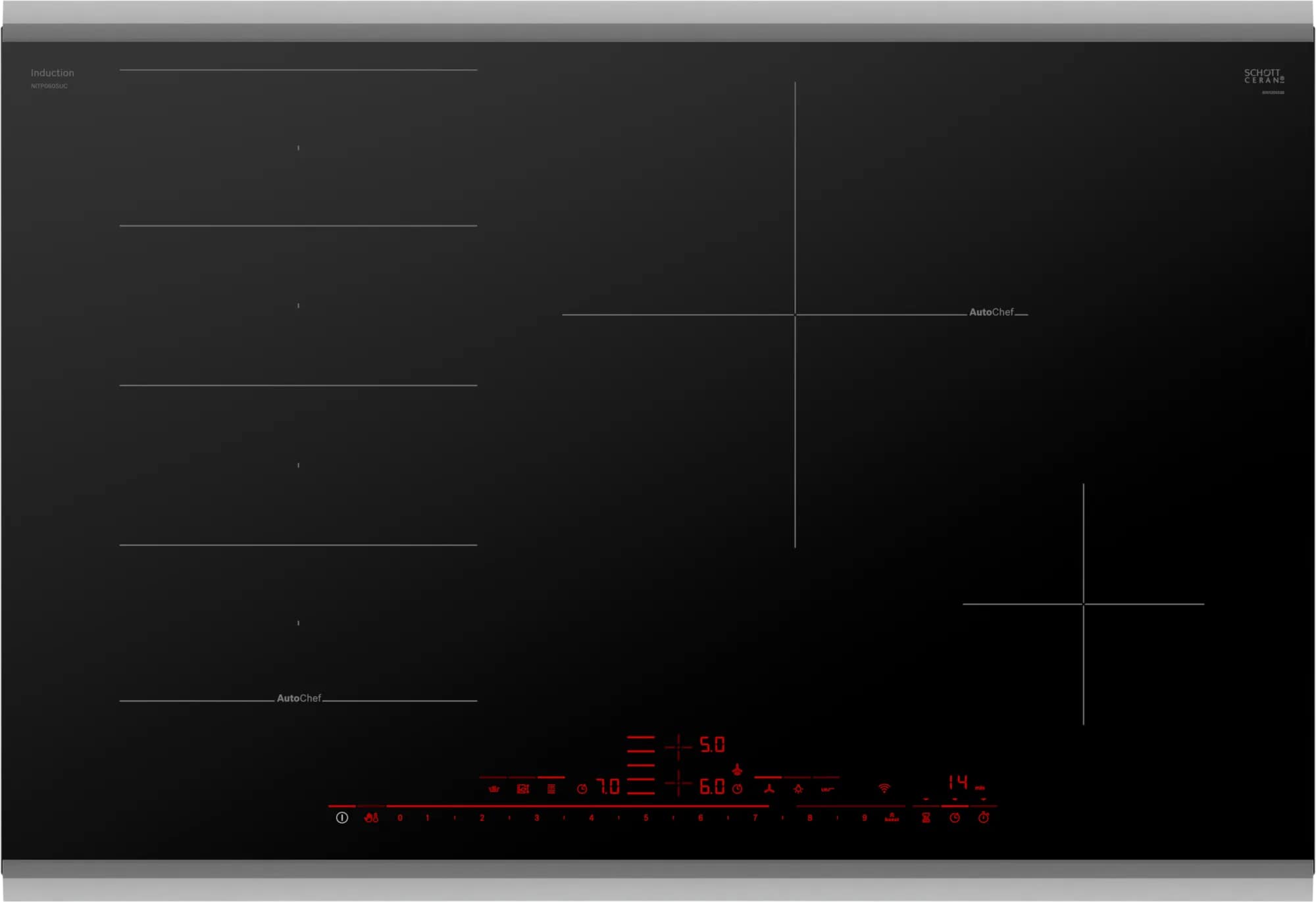 Bosch - 31 inch wide Induction Cooktop in Black - NITP060SUC