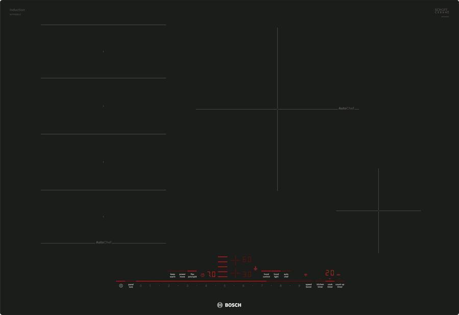 Bosch - 31 inch wide Induction Cooktop in Black - NITP069UC