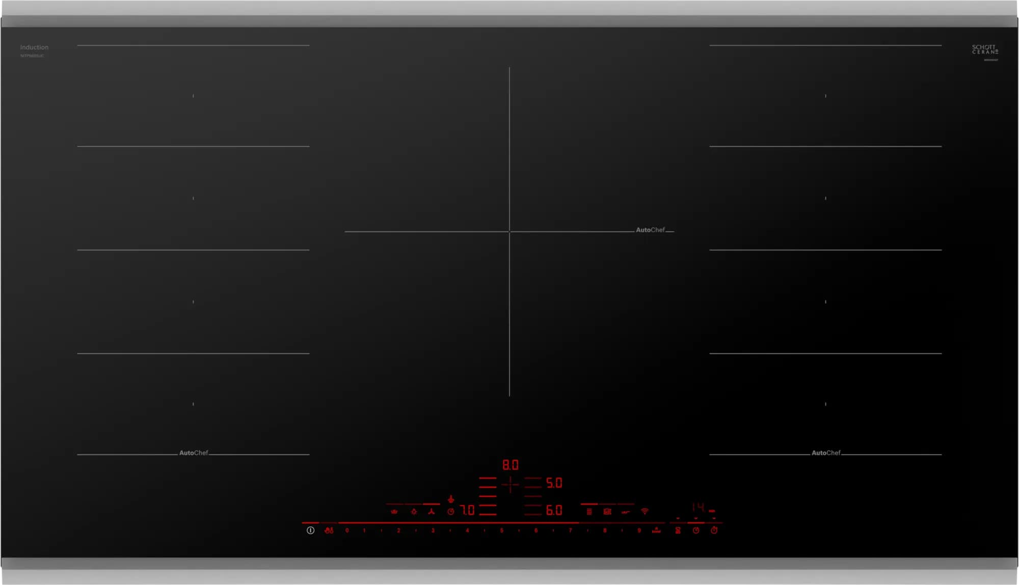 Bosch - 37 inch wide Induction Cooktop in Black - NITP660SUC