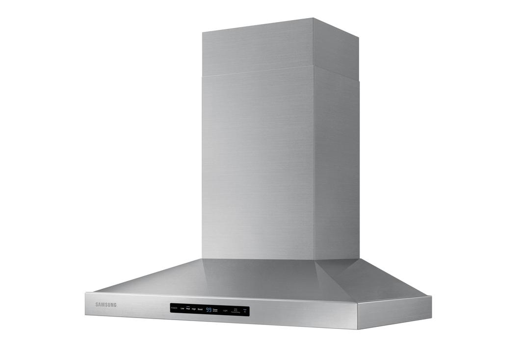 Samsung - 30 Inch 600 CFM Wall Mount and Chimney Range Vent in Stainless - NK30K7000WS