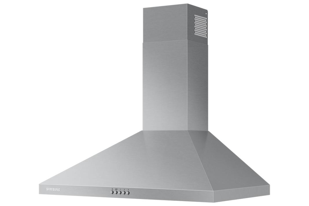 Samsung - 30 Inch 390 CFM Wall Mount and Chimney Range Vent in Stainless - NK30R5000WS