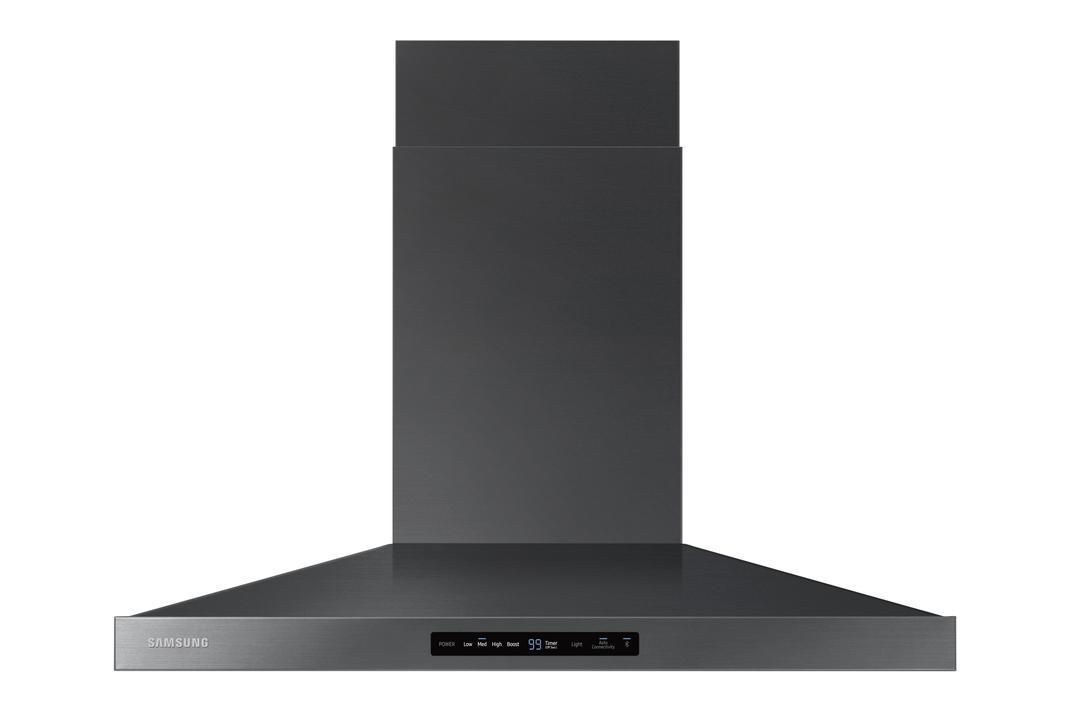 Samsung - 36 Inch 600 CFM Wall Mount and Chimney Range Vent in Black Stainless - NK36K7000WG