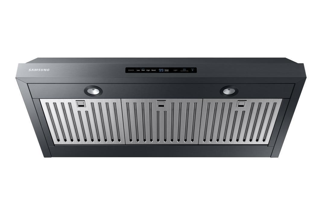 Samsung - 36 Inch 600 CFM Under Cabinet Range Vent in Black Stainless - NK36N7000UG