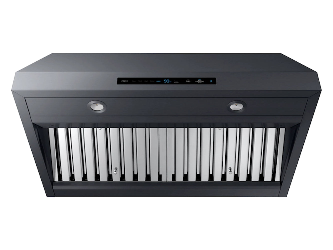 Samsung - 36 Inch 1200 CFM Under Cabinet Range Vent in Black Stainless - NK36R9600CM