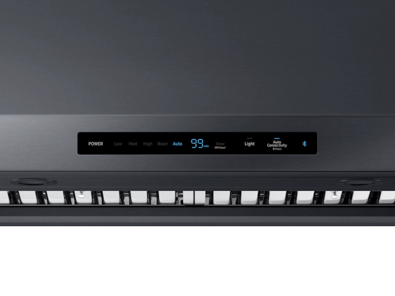 Samsung - 36 Inch 1200 CFM Under Cabinet Range Vent in Black Stainless - NK36R9600CM