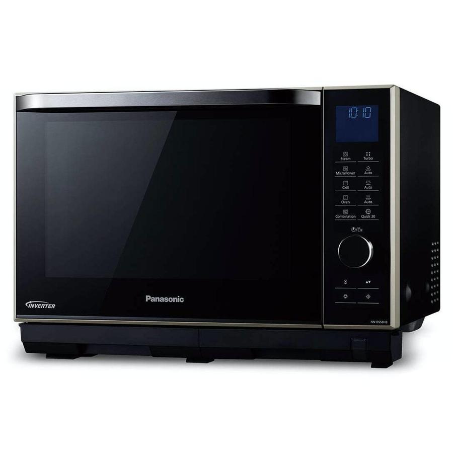 Panasonic - 1 cu. Ft Counter top Microwave in Black - NNDS58HB