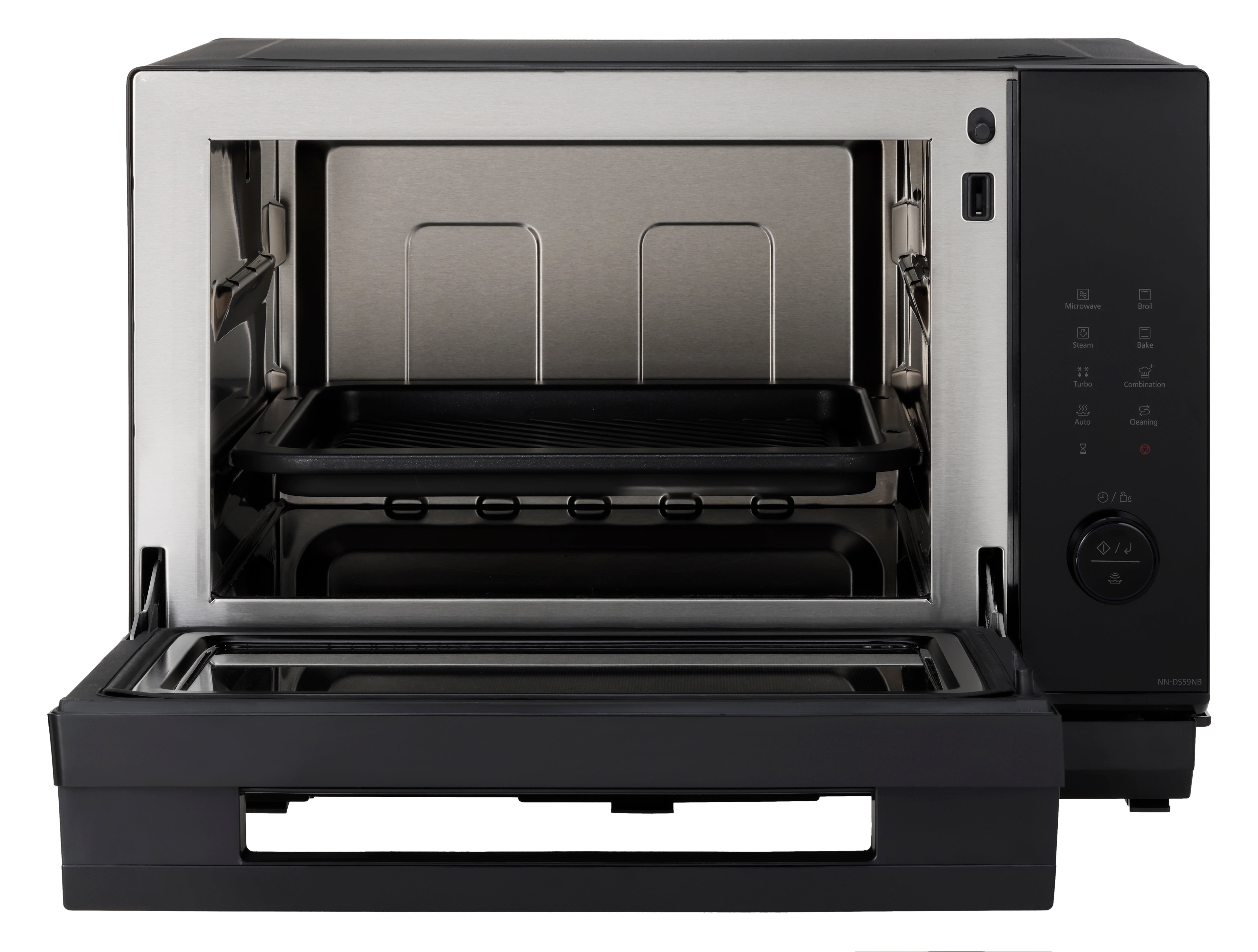 Panasonic - 0.95 cu. Ft Counter top Microwave in Black - NNDS59NB