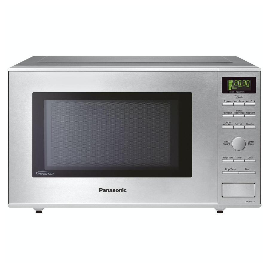 Panasonic - 1.2 cu. Ft Counter top Microwave in Stainless - NNSD671SC