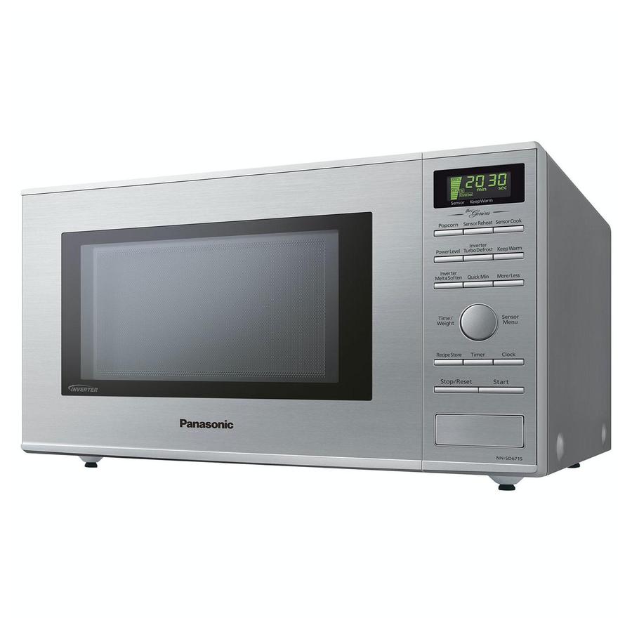 Panasonic - 1.2 cu. Ft Counter top Microwave in Stainless - NNSD671SC