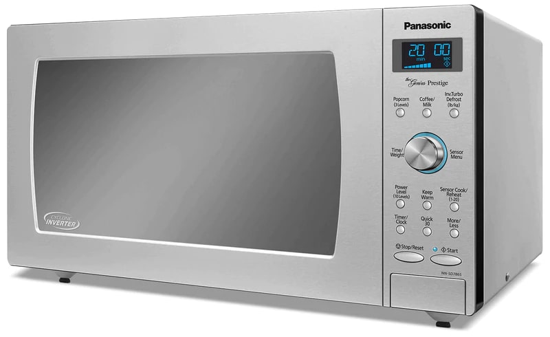 Panasonic - 1.6 cu. Ft Counter top Microwave in Stainless steel - NNSD786S