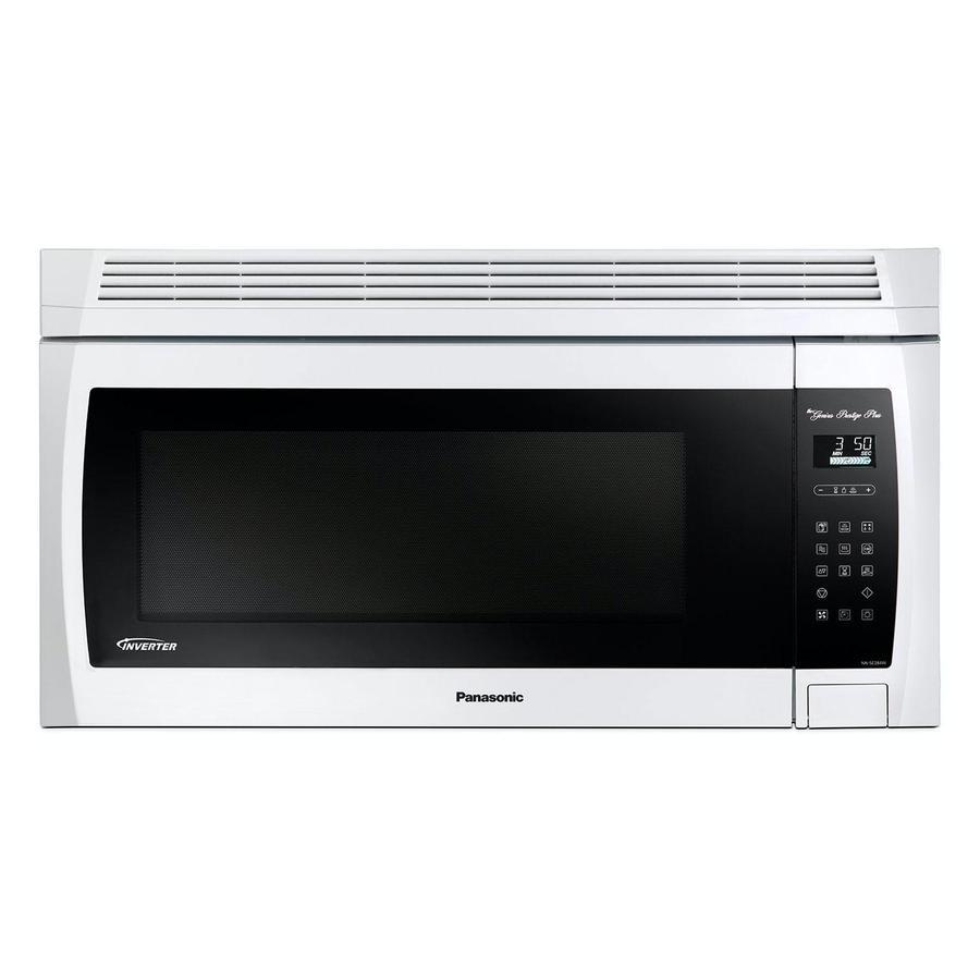 Panasonic - 2 cu. Ft Over the range Microwave in White - NNSE284W