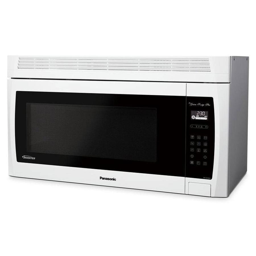 Panasonic - 2 cu. Ft Over the range Microwave in White - NNSE284W