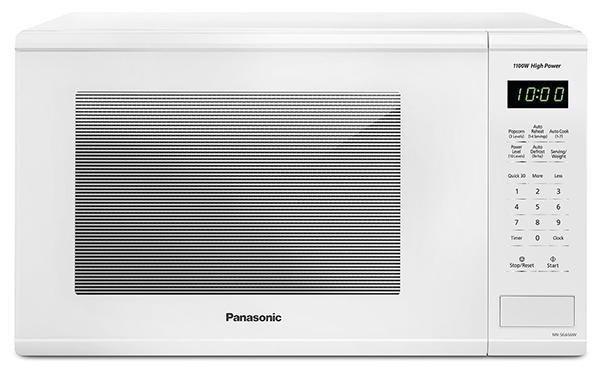 Panasonic - 1.3 cu. Ft Counter top Microwave in White - NNSG656W
